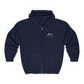 Just Believe Mountain Outline Zip Hoodie — Minimal Mountain Logo Hoodie
