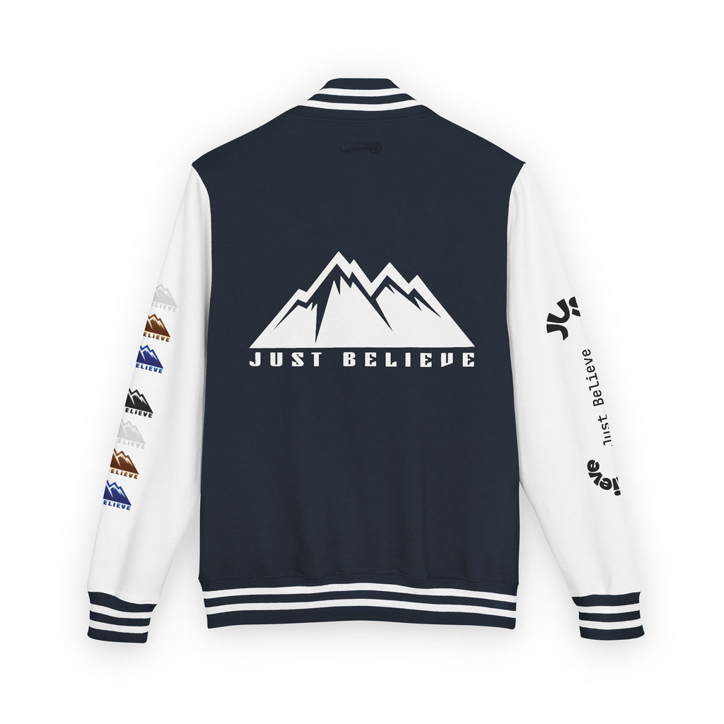 Just Believe Mountain Letterman Jacket