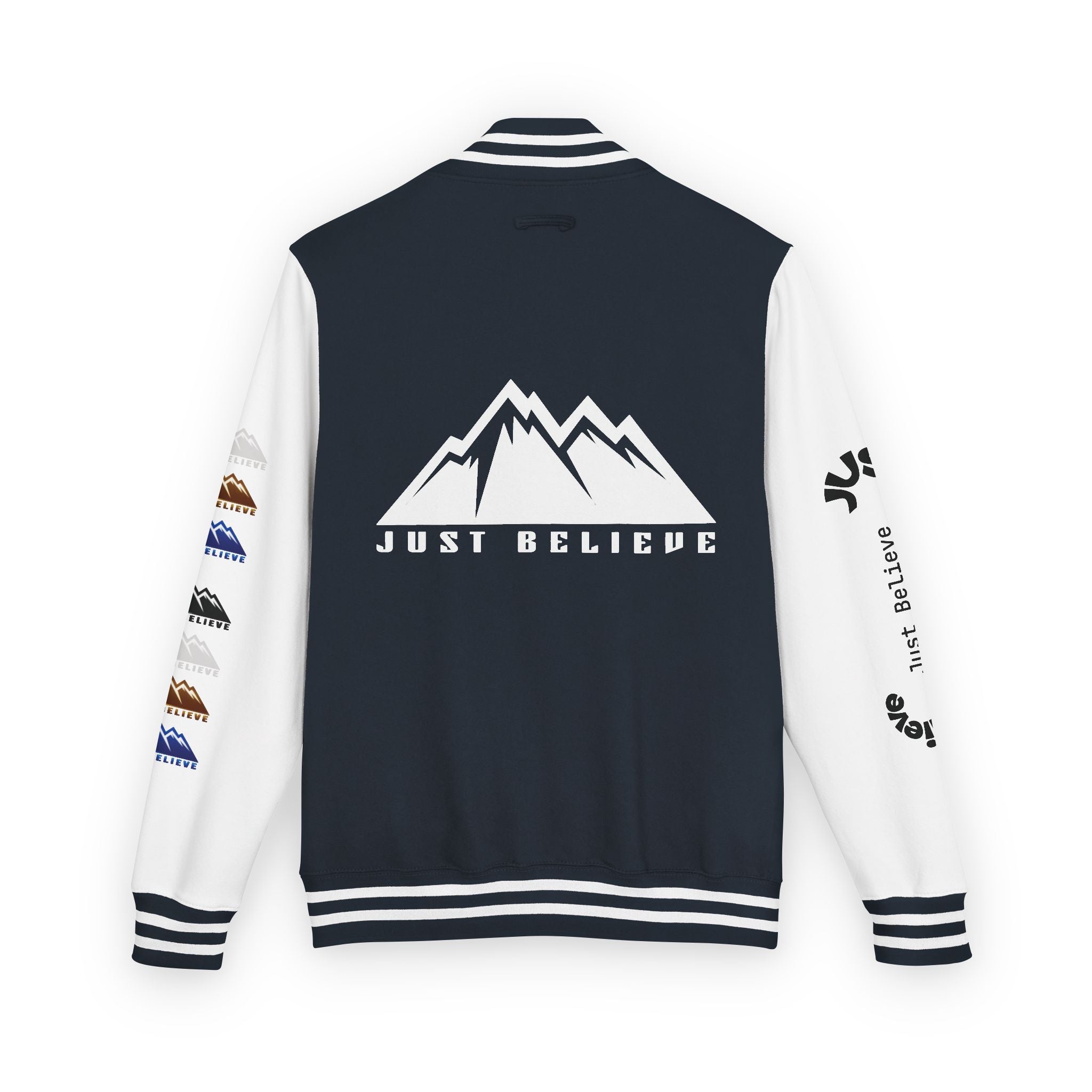 Just Believe Mountain Letterman Jacket