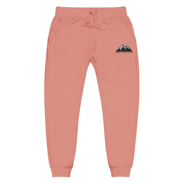 Just Believe Fleece Sweatpants — Cozy Pink Joggers