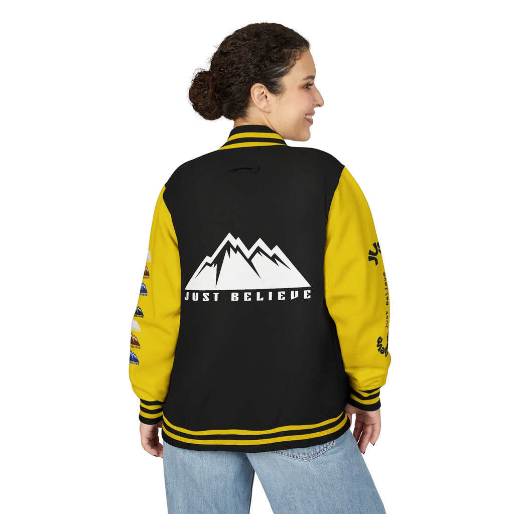 Just Believe Mountain Letterman Jacket