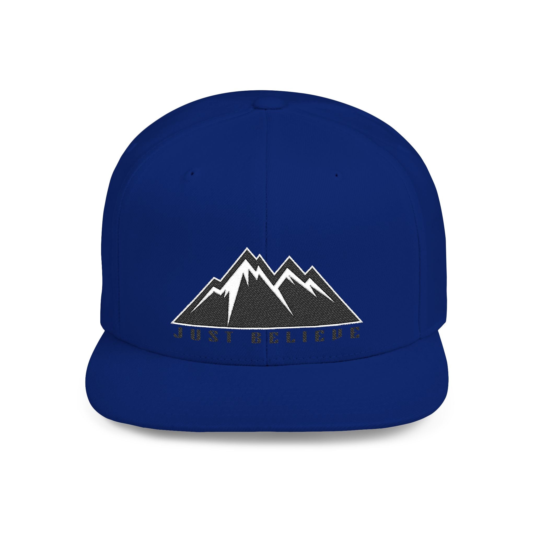 'Just Believe' Snapback Hat – Embroidered Flat Bill Cap
