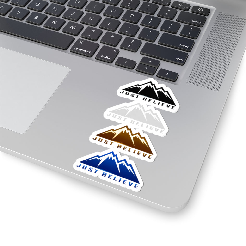 Just Believe Stickers — Inspirational Kiss-Cut Outdoor Decal Set