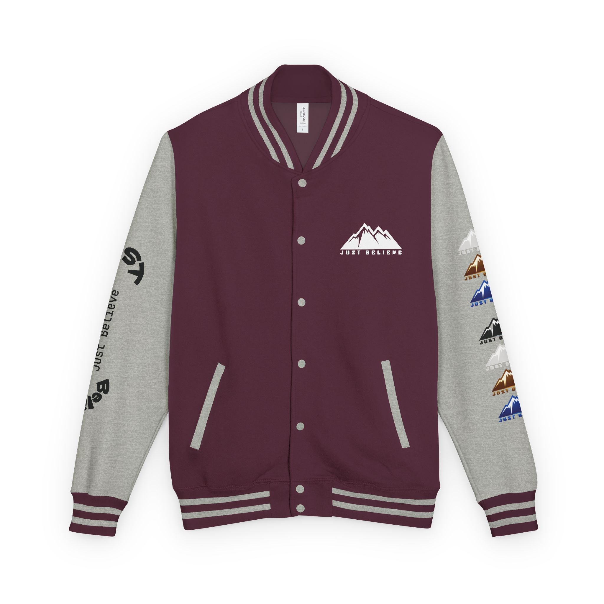 Just Believe Mountain Letterman Jacket