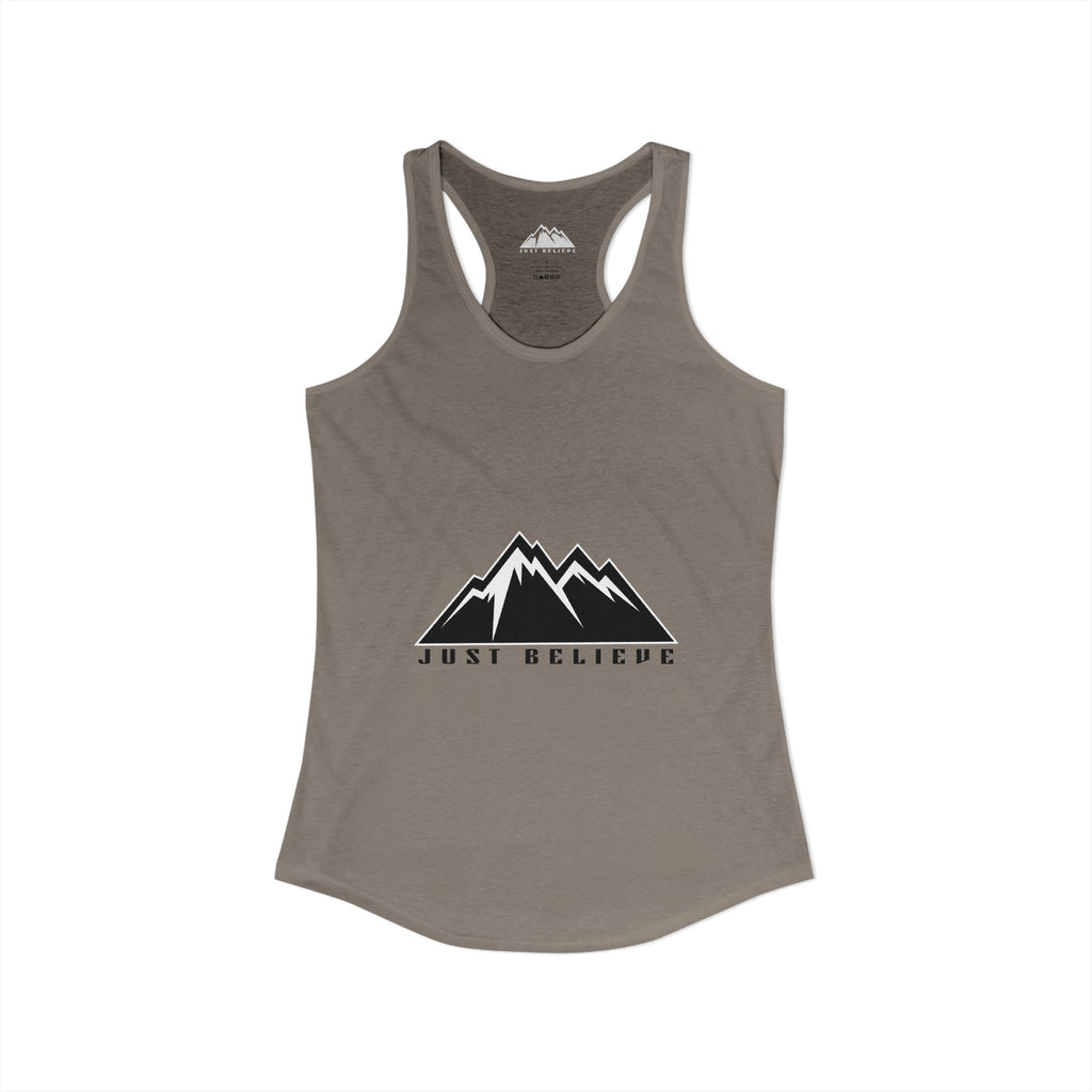 Just Believe Racerback Tank Top — Women's Inspirational Workout Tank