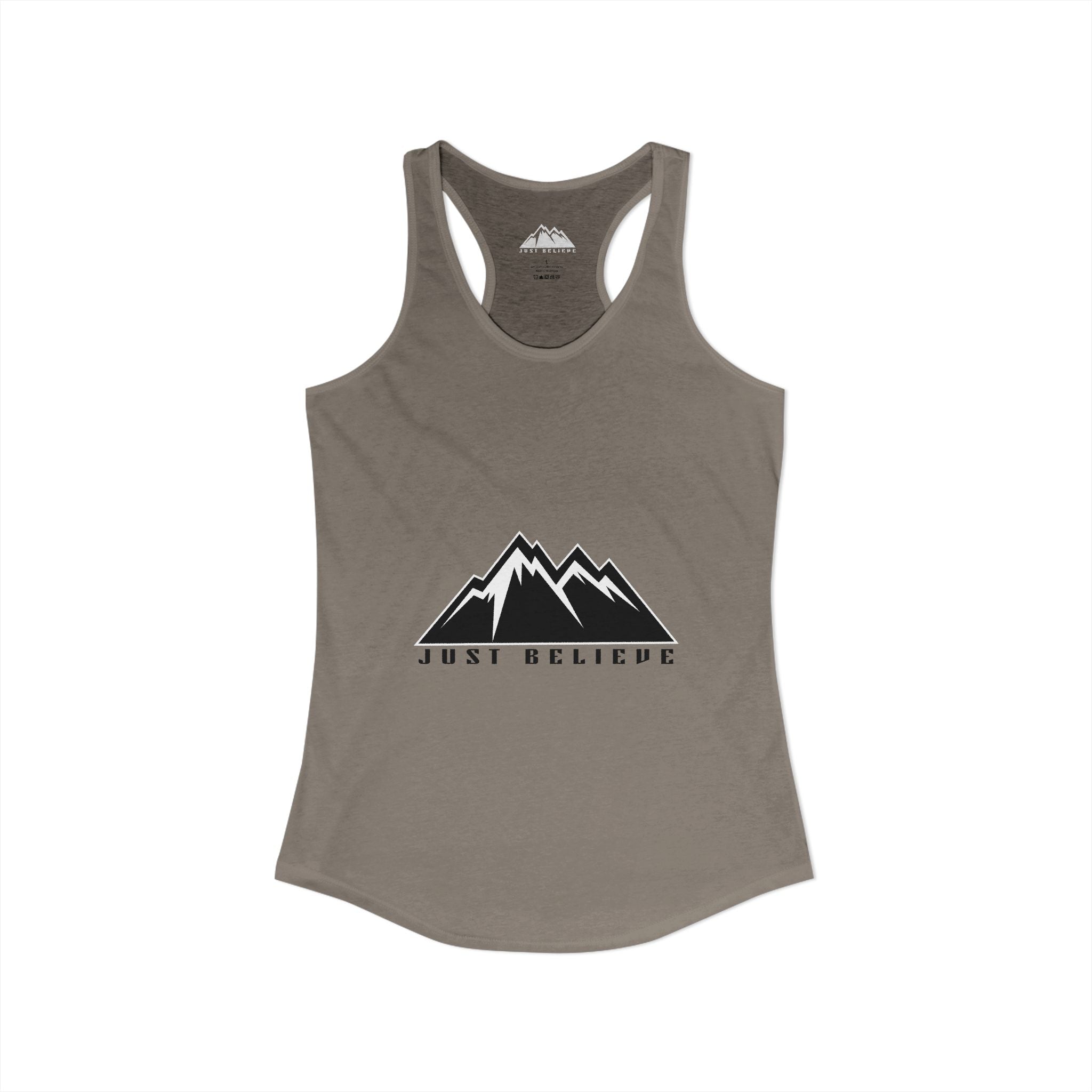 Just Believe Racerback Tank Top — Women's Inspirational Workout Tank