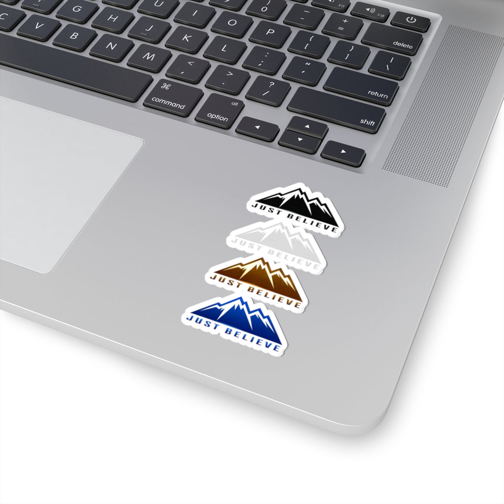Just Believe Stickers — Inspirational Kiss-Cut Outdoor Decal Set