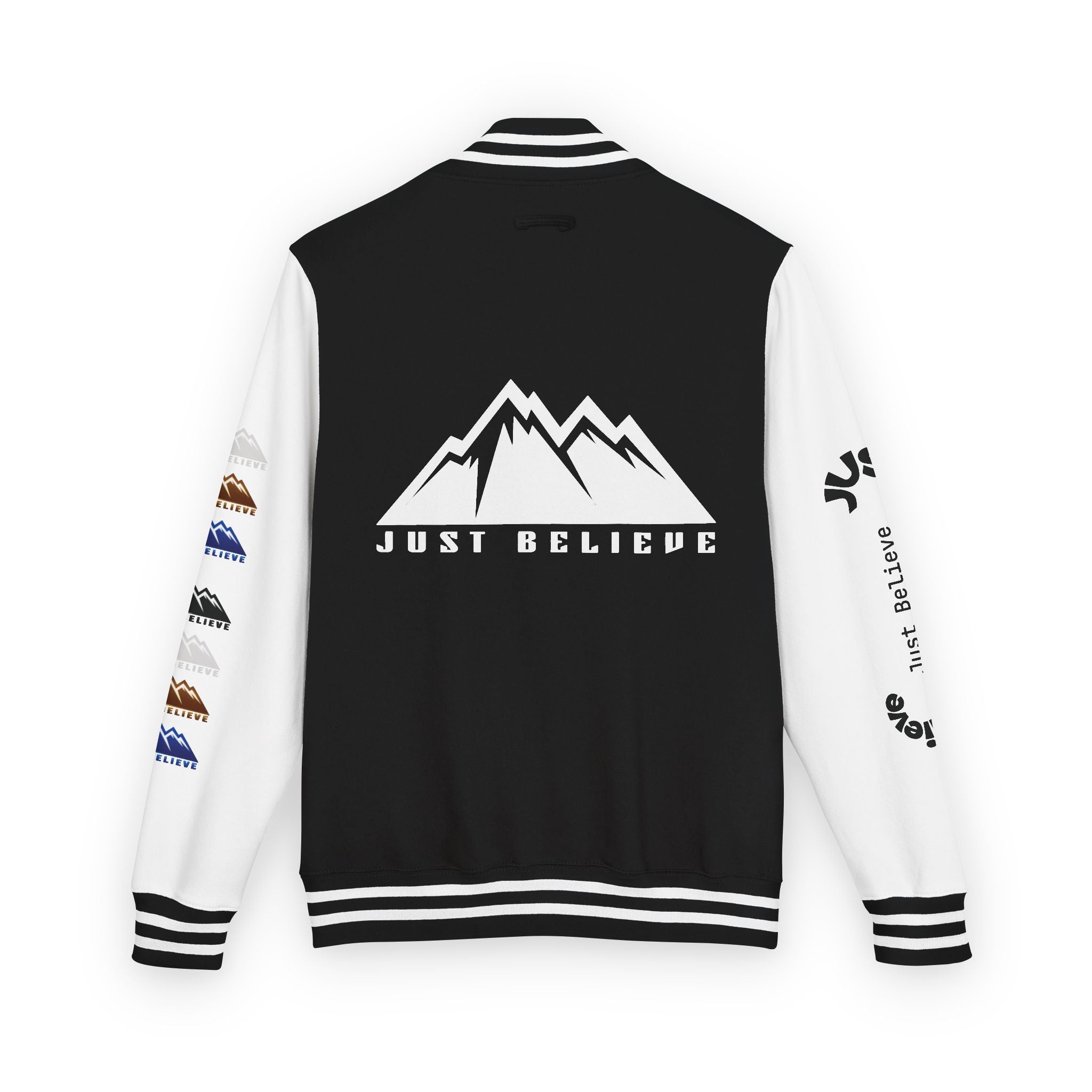 Just Believe Mountain Letterman Jacket