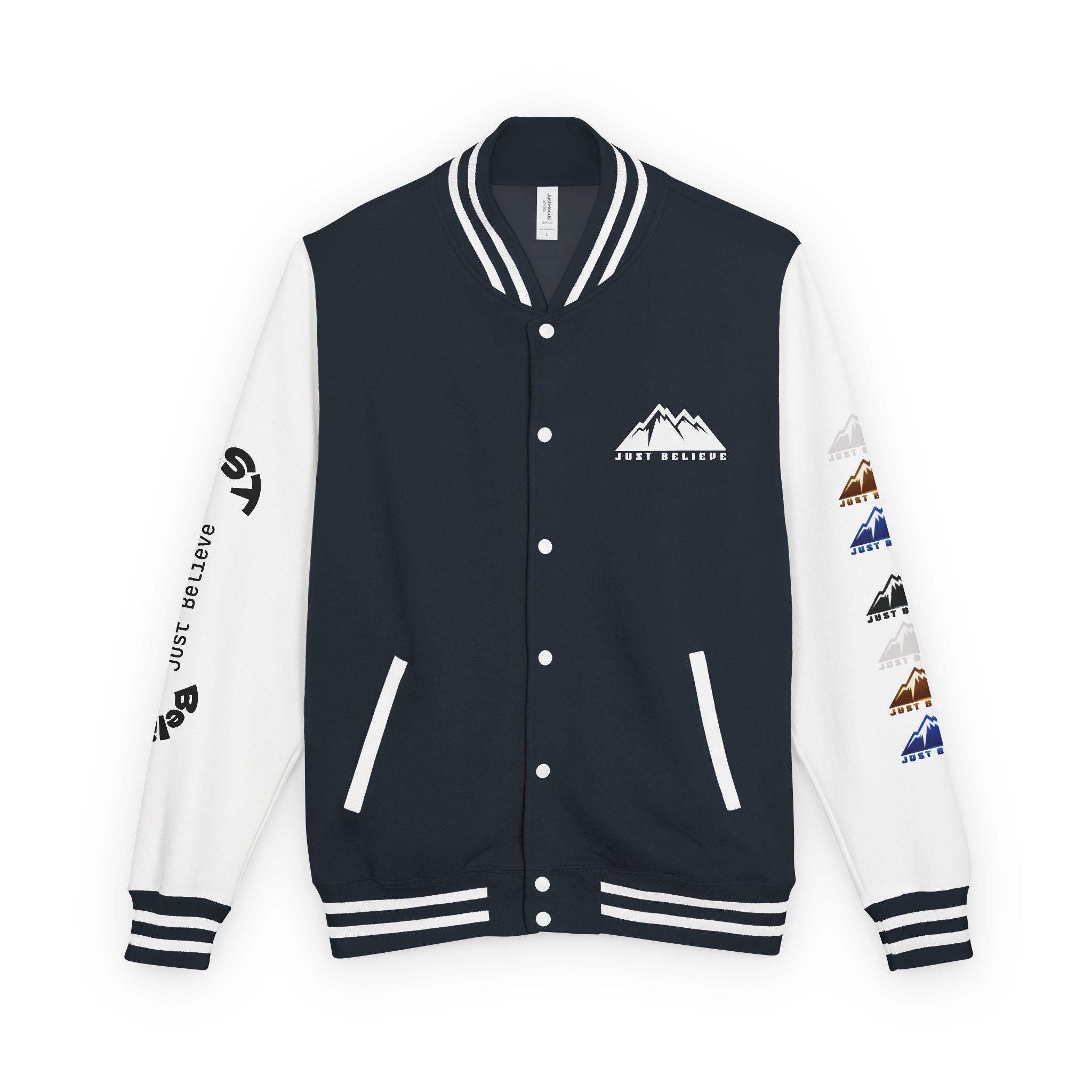 Just Believe Mountain Letterman Jacket