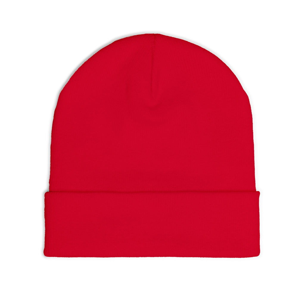 Beanie — Embroidered Mountain "Just Believe" Knit Cap