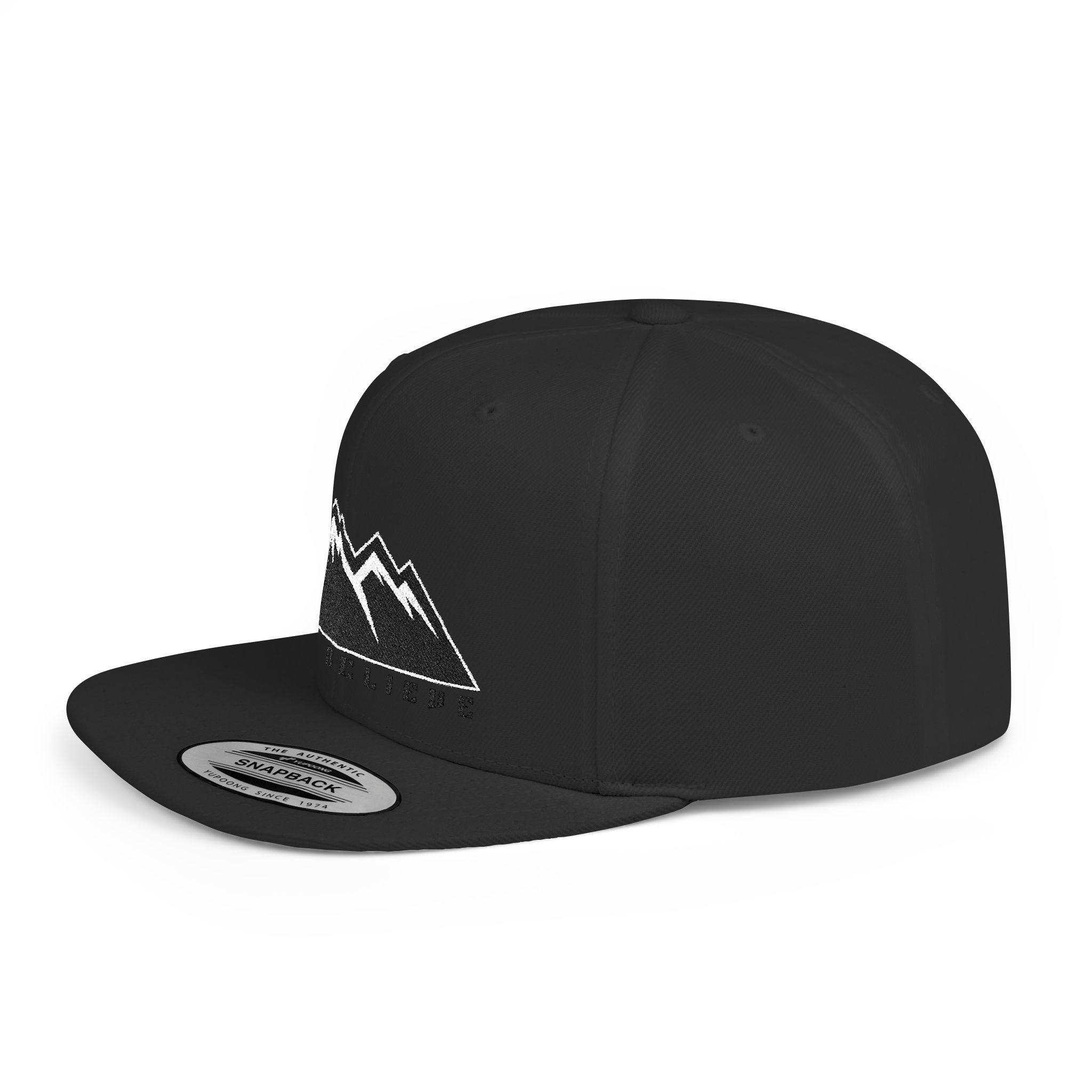 'Just Believe' Snapback Hat – Embroidered Flat Bill Cap