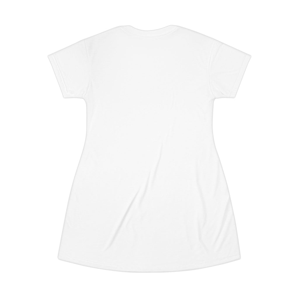 Just  Believe T-Shirt Dress — Casual AOP Tunic Dress (All-Over Print)
