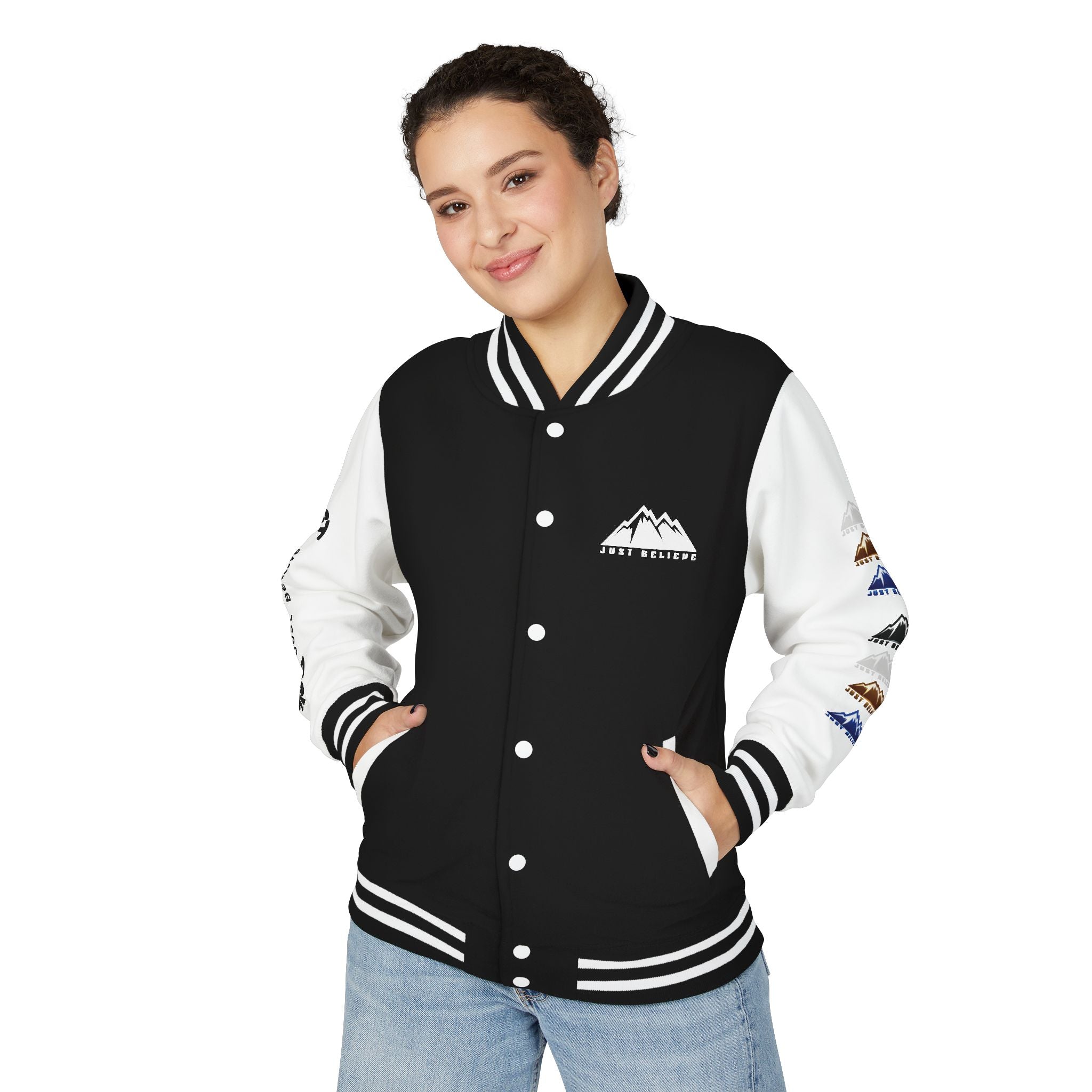 Just Believe Mountain Letterman Jacket