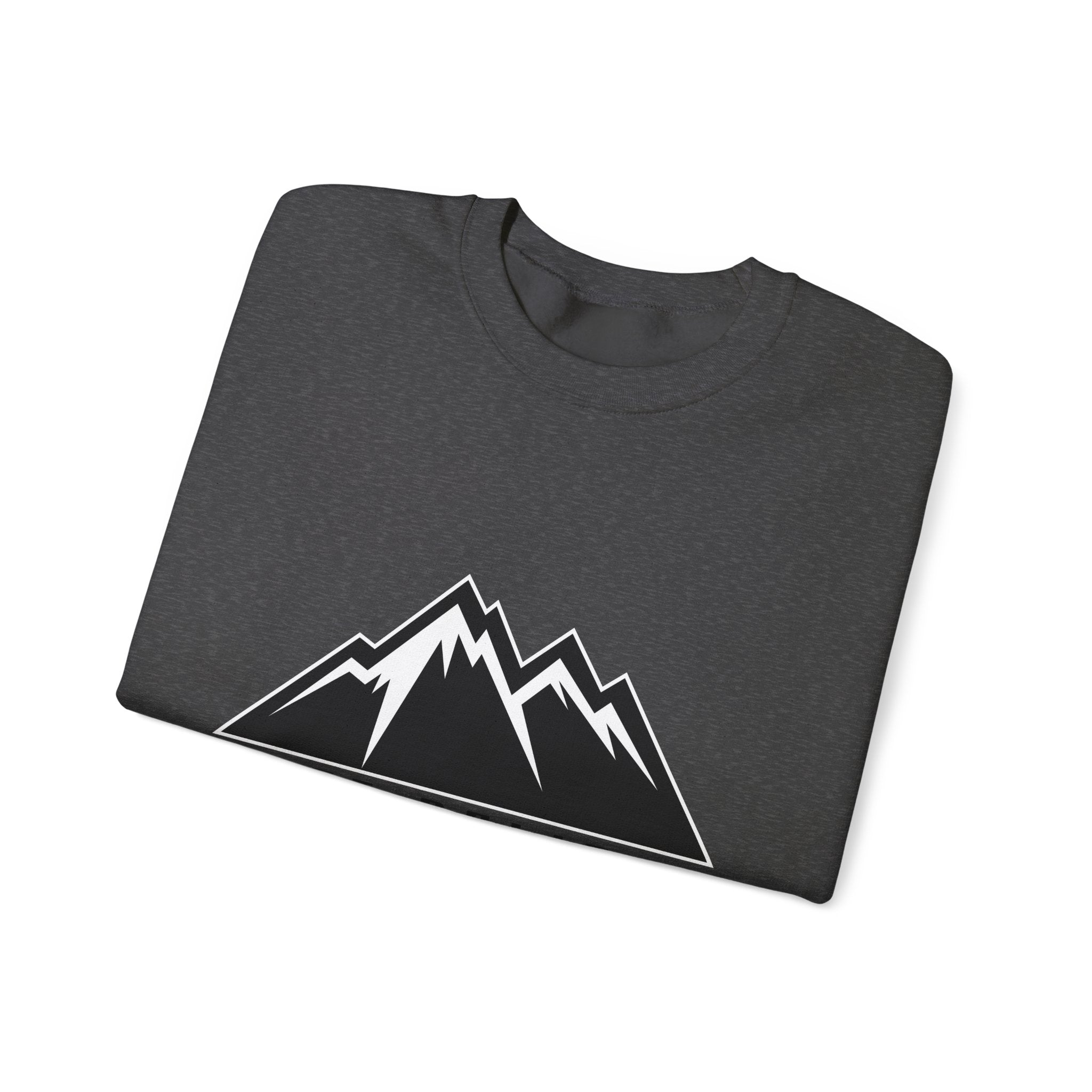 Just Believe Mountain Crewneck Sweatshirt — Inspirational Outdoor Graphic Sweatshirt