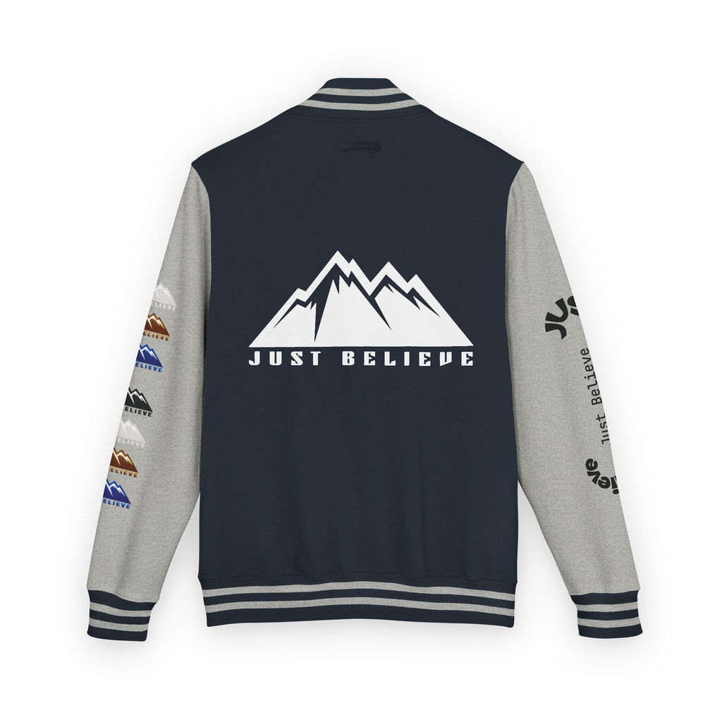 Just Believe Mountain Letterman Jacket