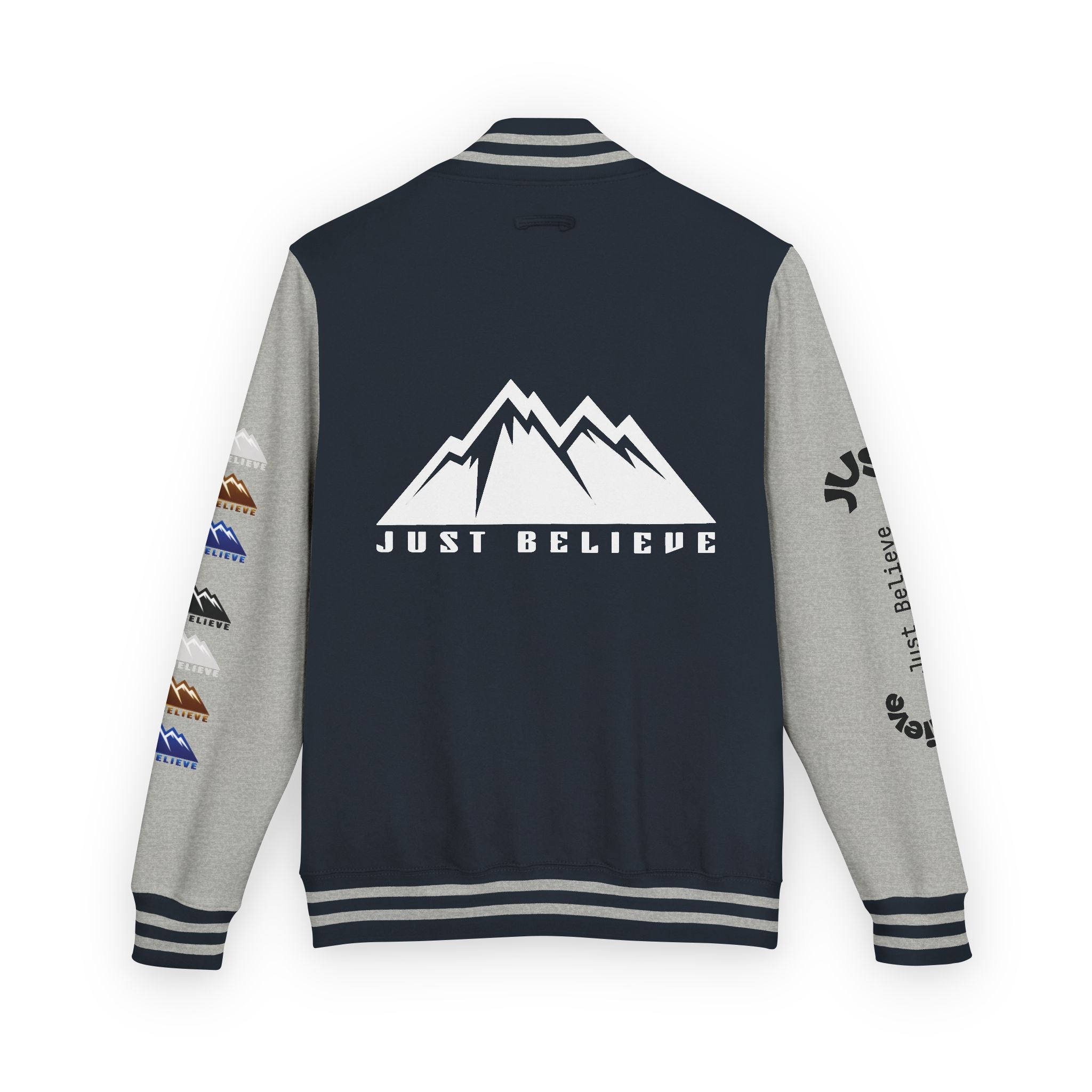 Just Believe Mountain Letterman Jacket