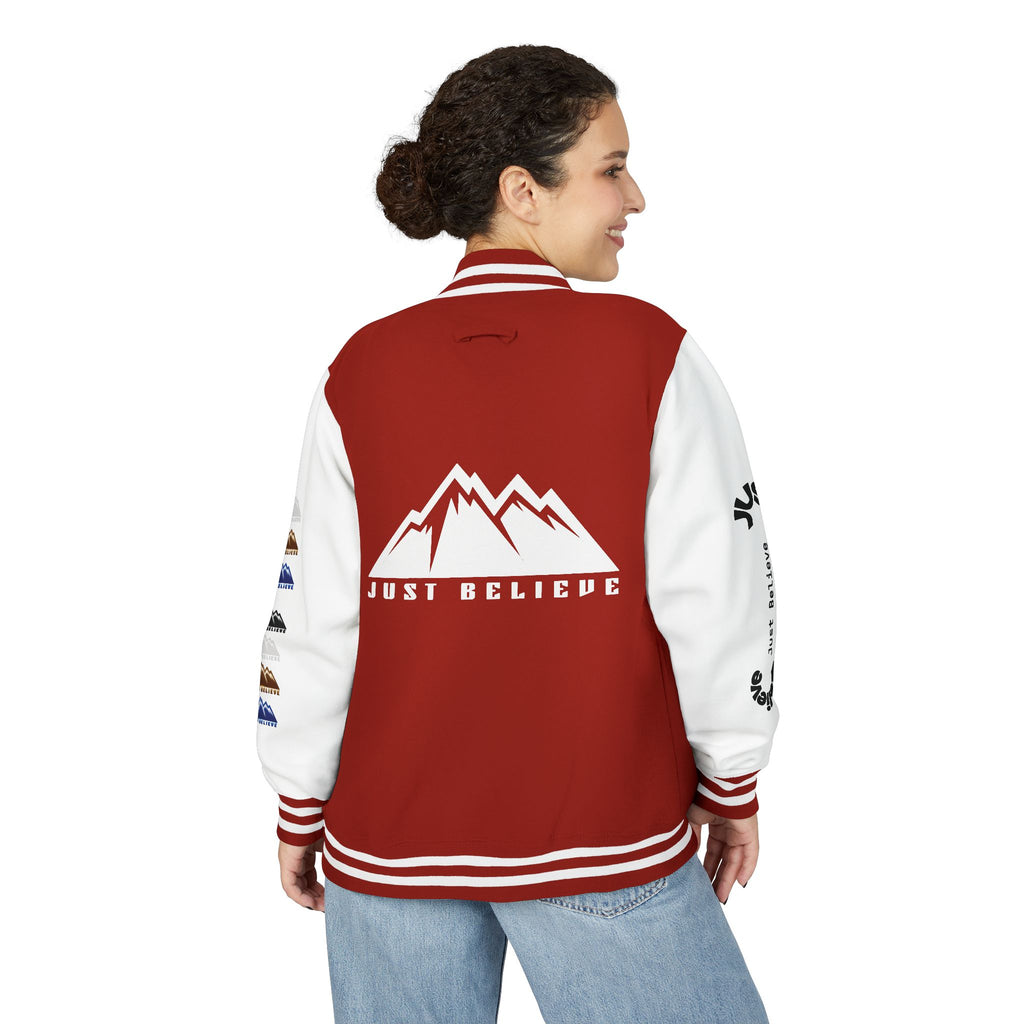 Just Believe Mountain Letterman Jacket