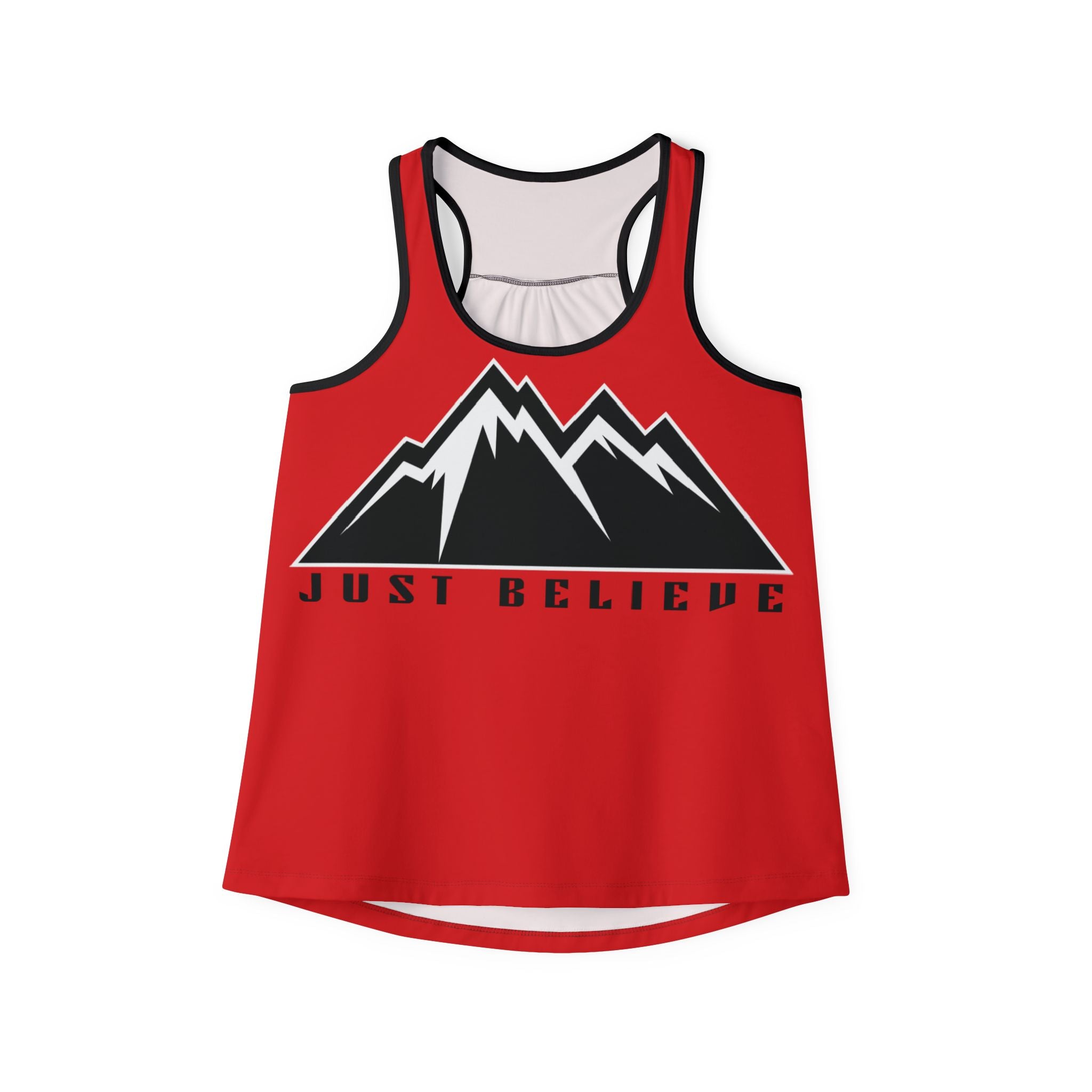 Just Believe Mountain Tank Top — Inspirational Outdoor Women's Racerback