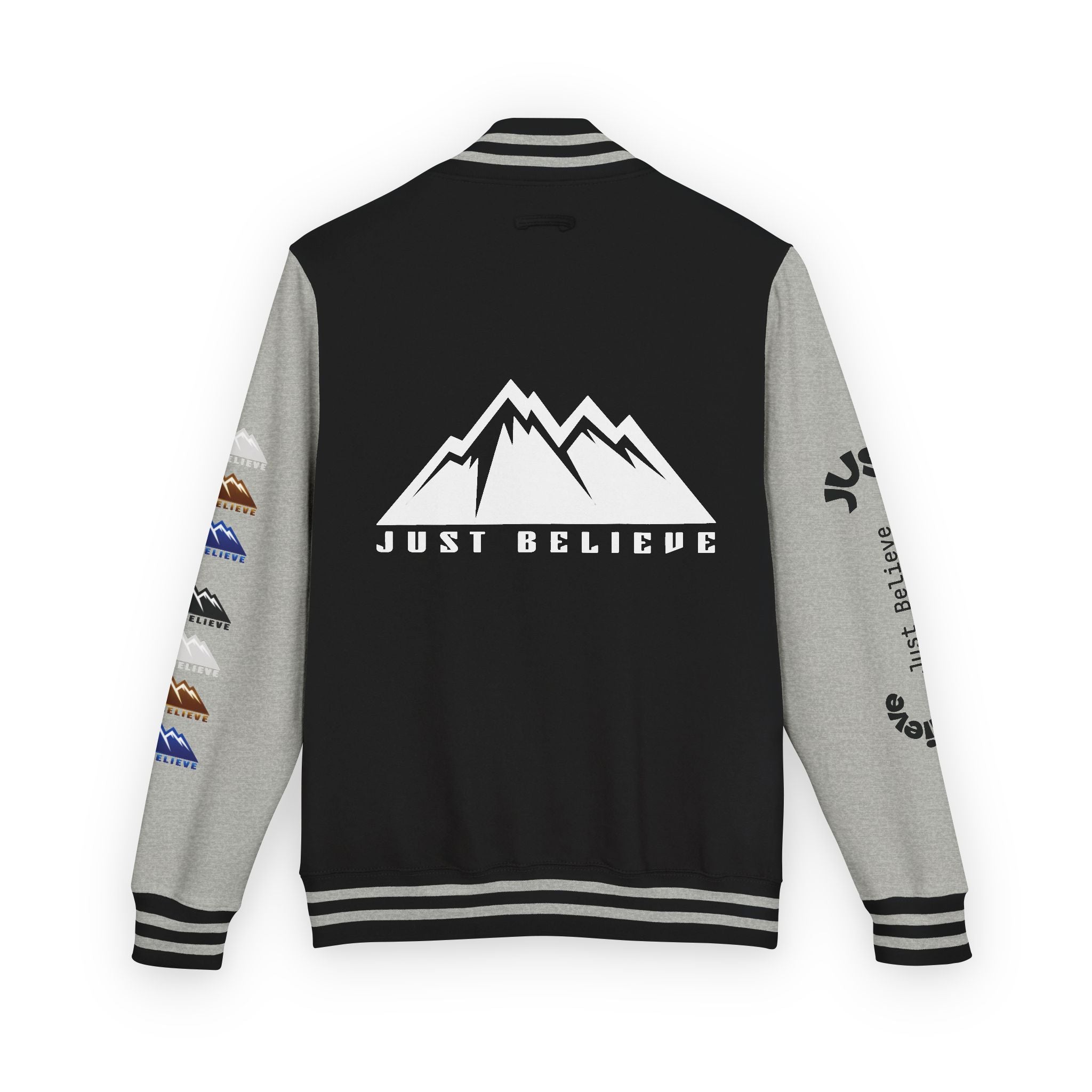 Just Believe Mountain Letterman Jacket