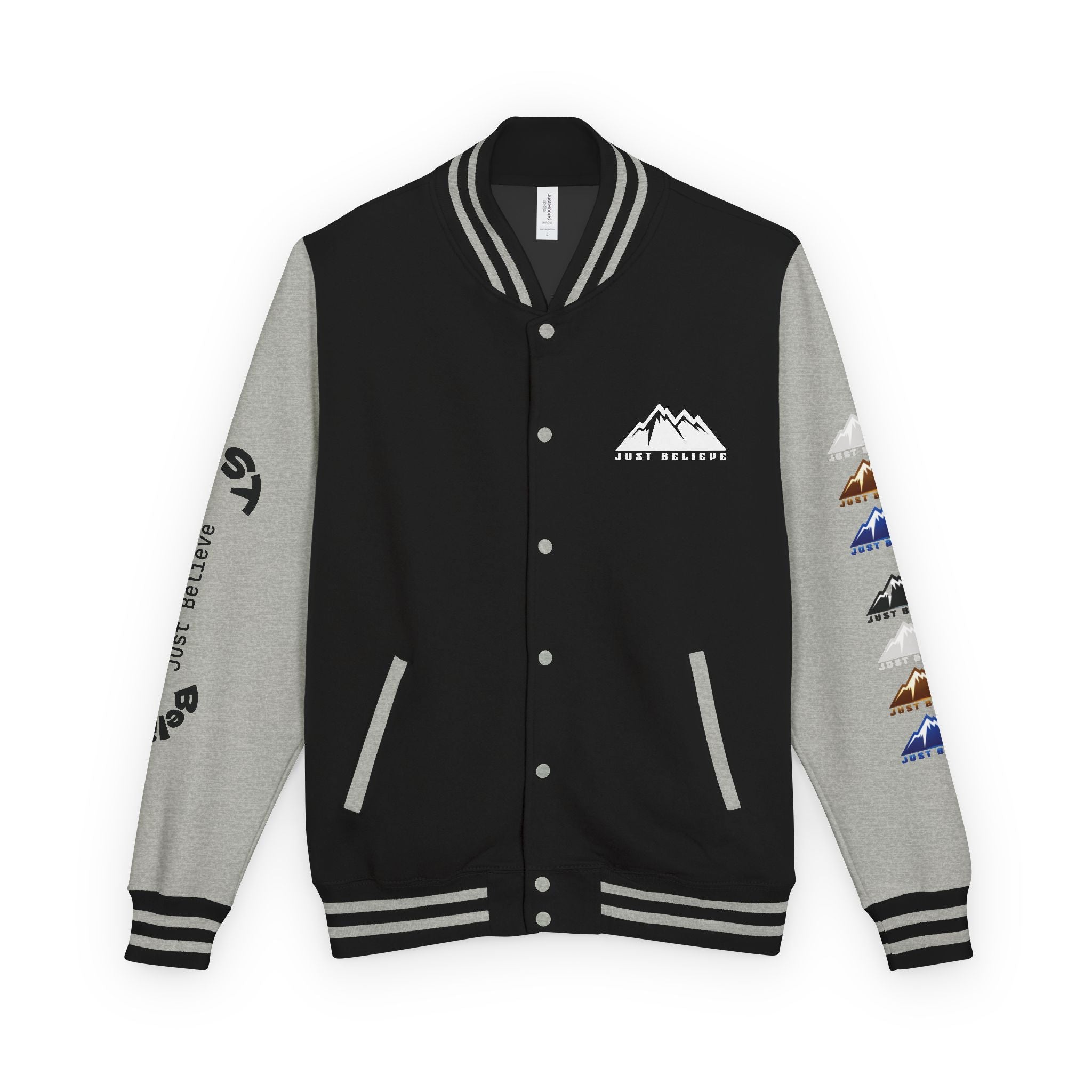 Just Believe Mountain Letterman Jacket