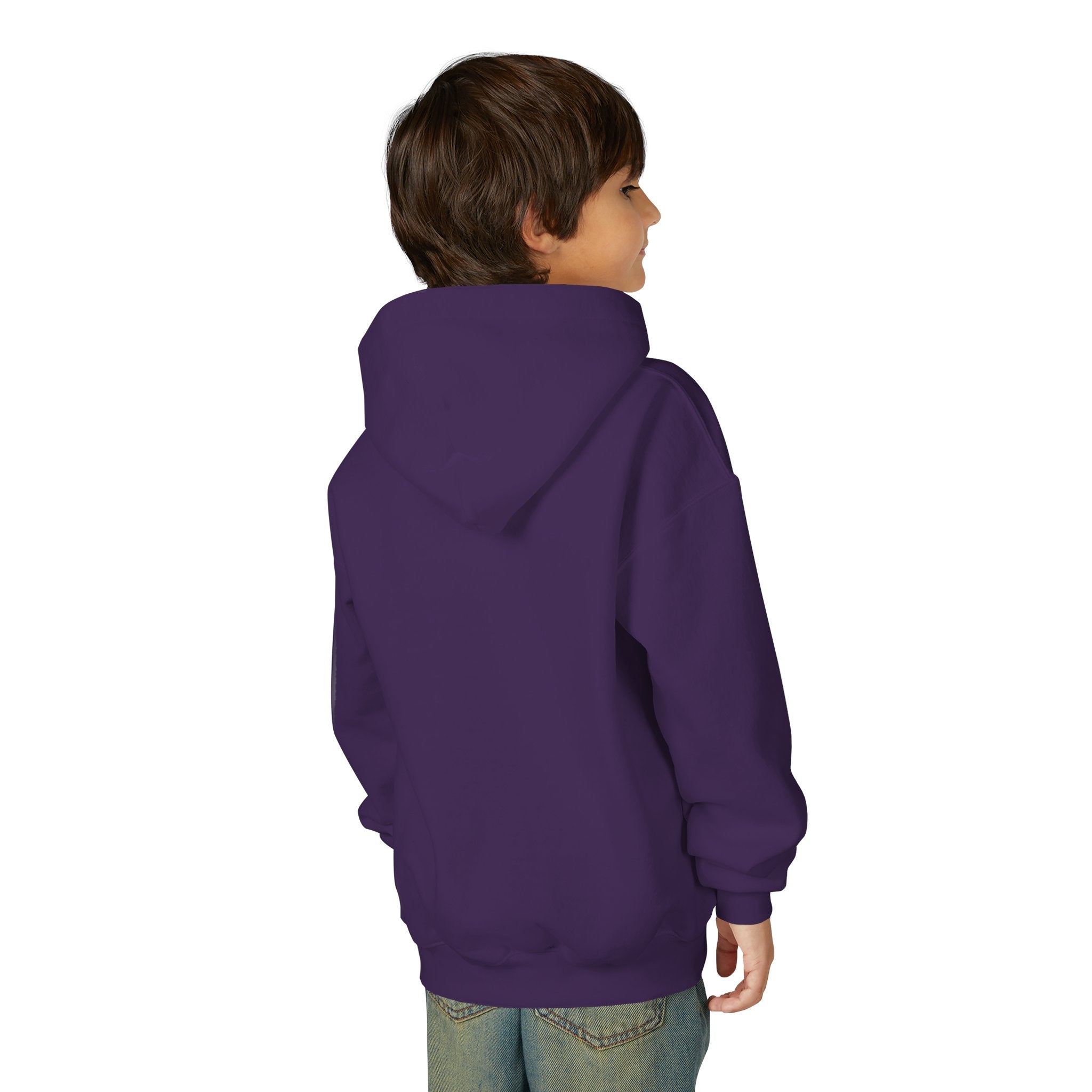 Youth Hoodie - Mountain Logo "Just Breathe" Minimal Outdoor Pullover