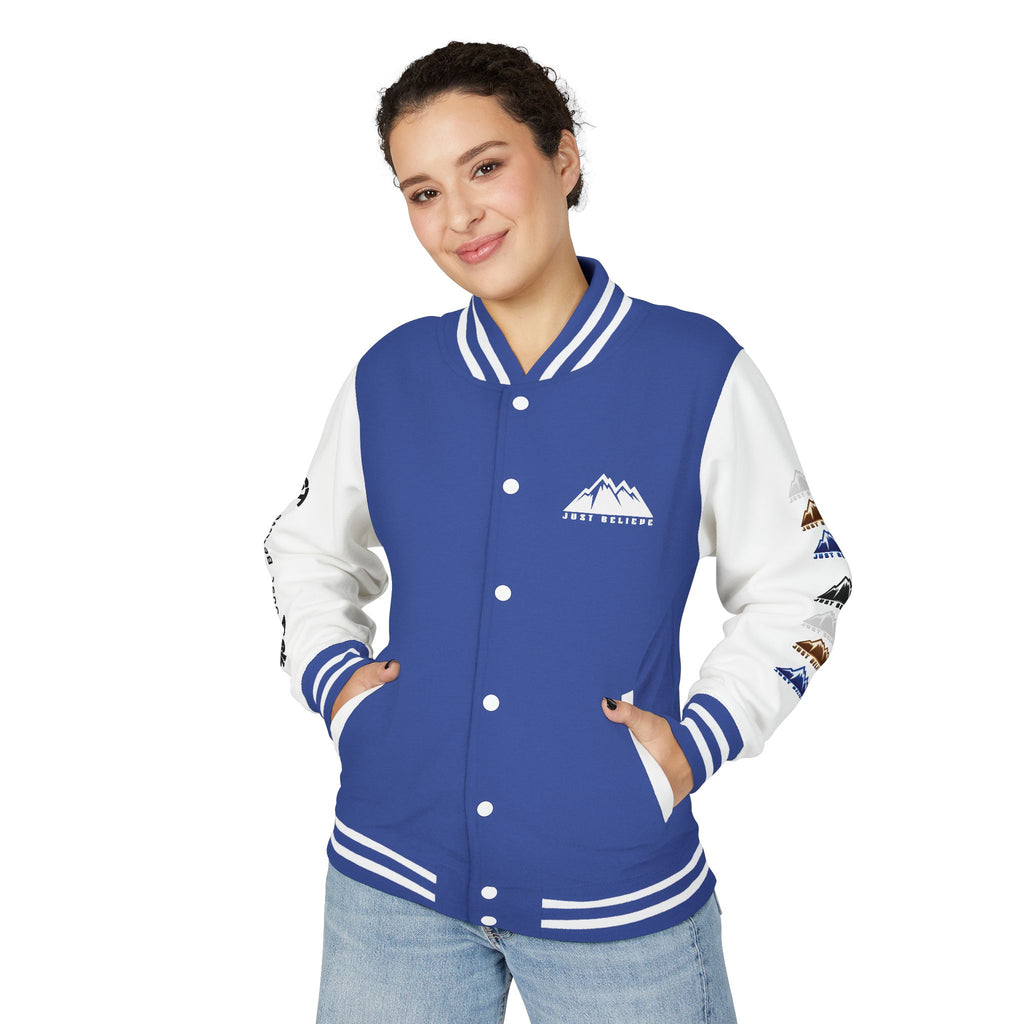 Just Believe Mountain Letterman Jacket