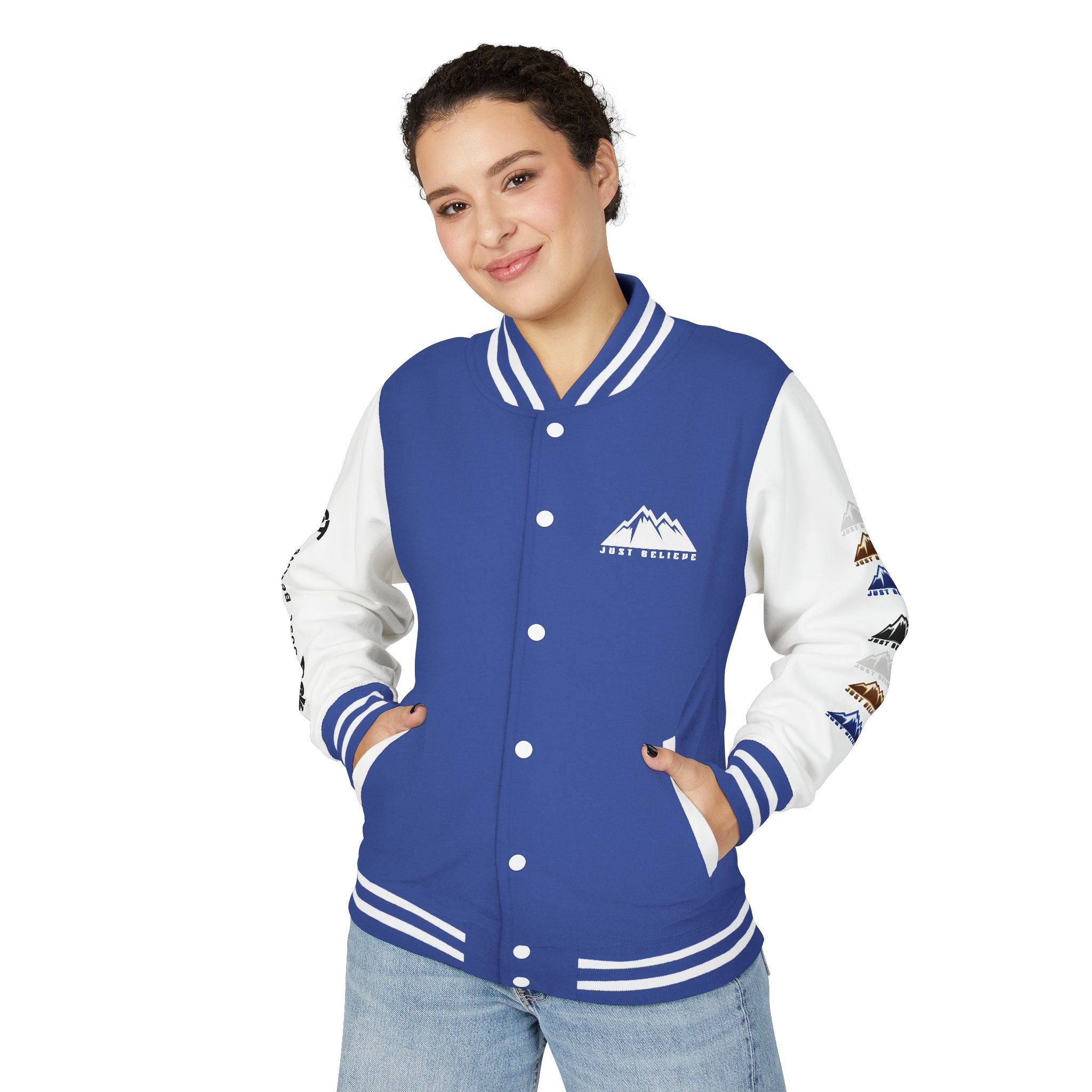 Just Believe Mountain Letterman Jacket
