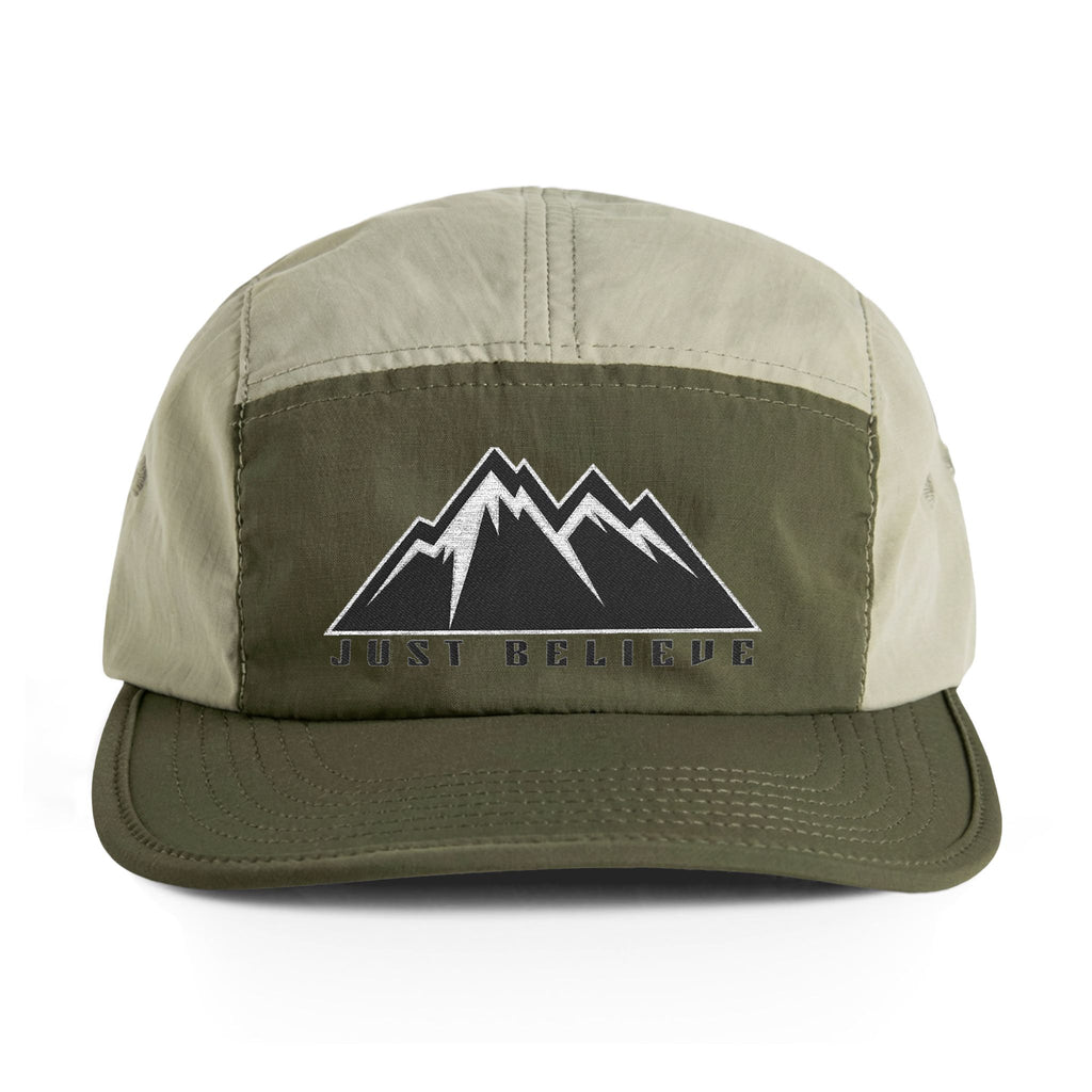 Just Believe Embroidered Mountain Nylon Cap