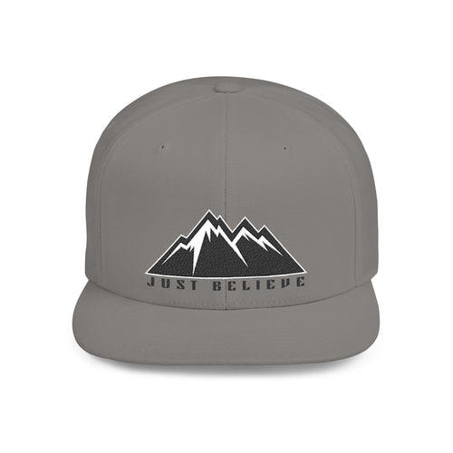 'Just Believe' Snapback Hat – Embroidered Flat Bill Cap