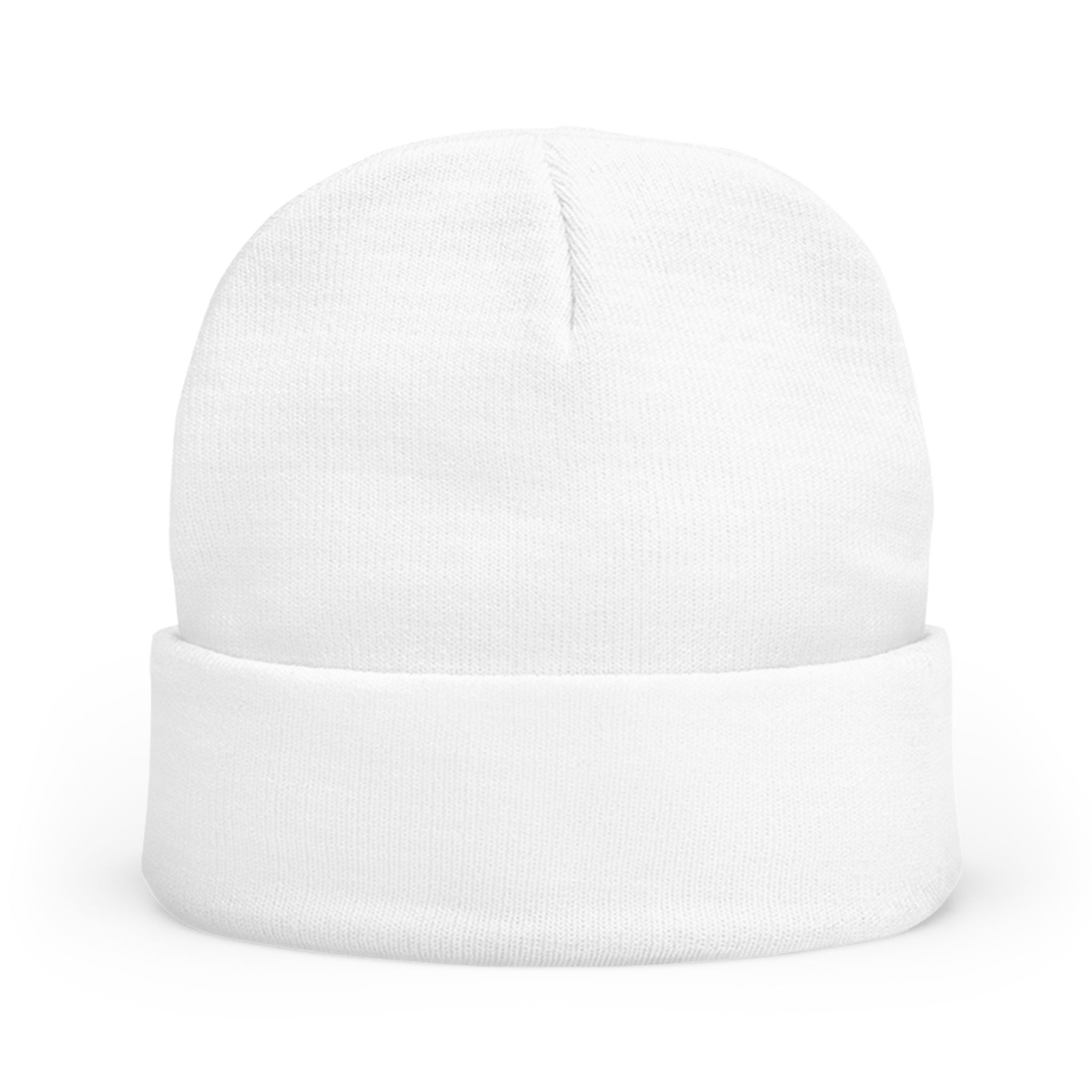 Beanie — Embroidered Mountain "Just Believe" Knit Cap