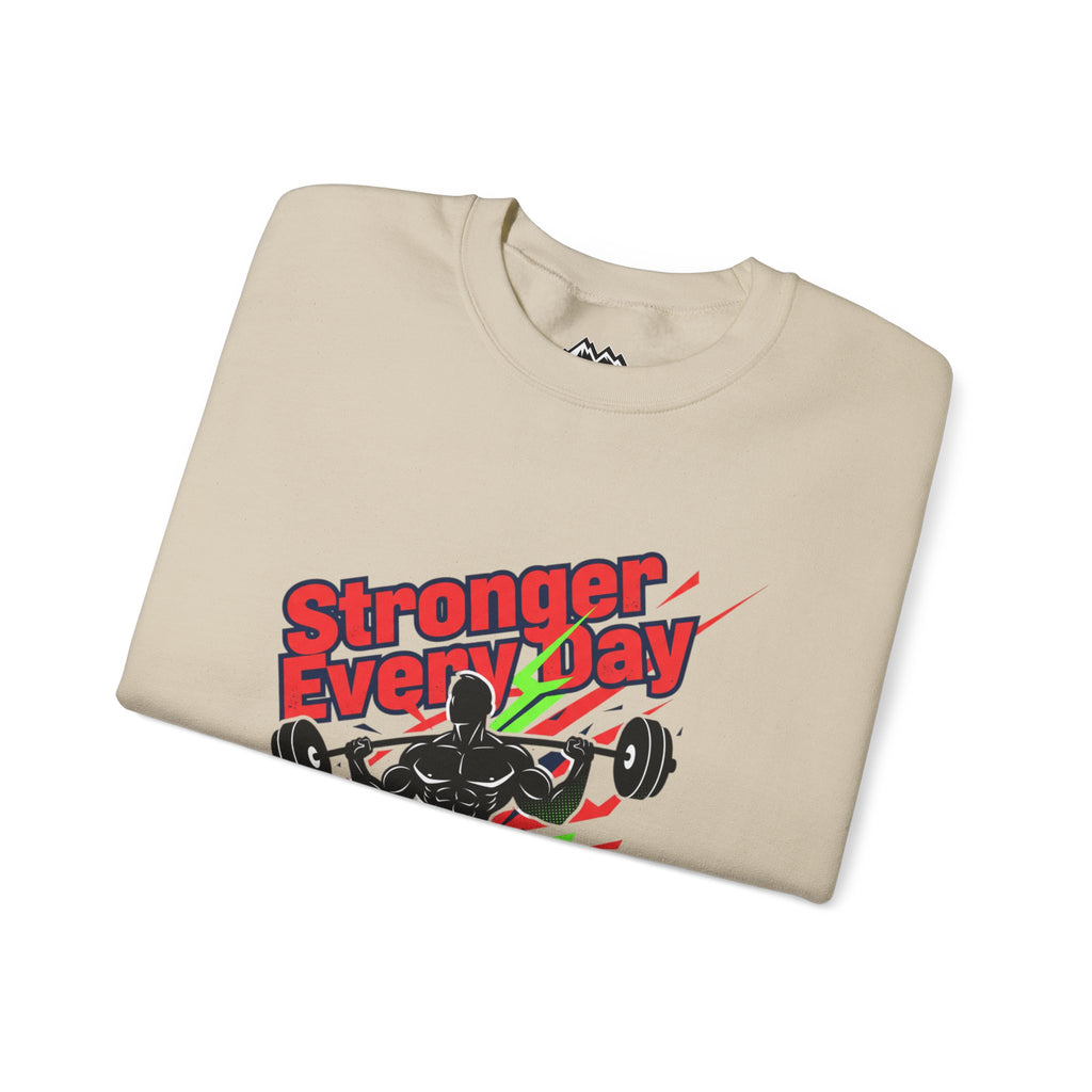 Just Believe Stronger Every Day Sweatshirt | gym motivation, active wear