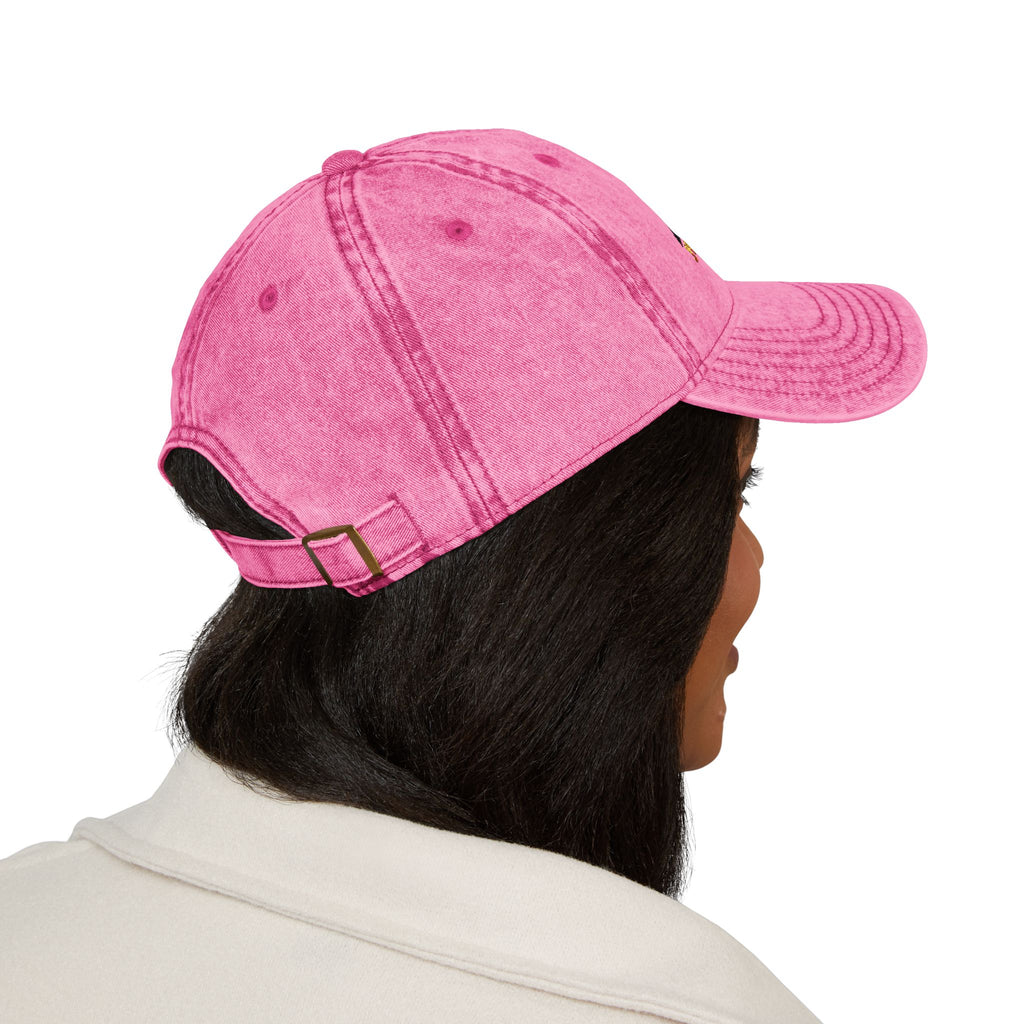 Just Believe Embroidered Vintage Mountain Cap — Red Dad Hat