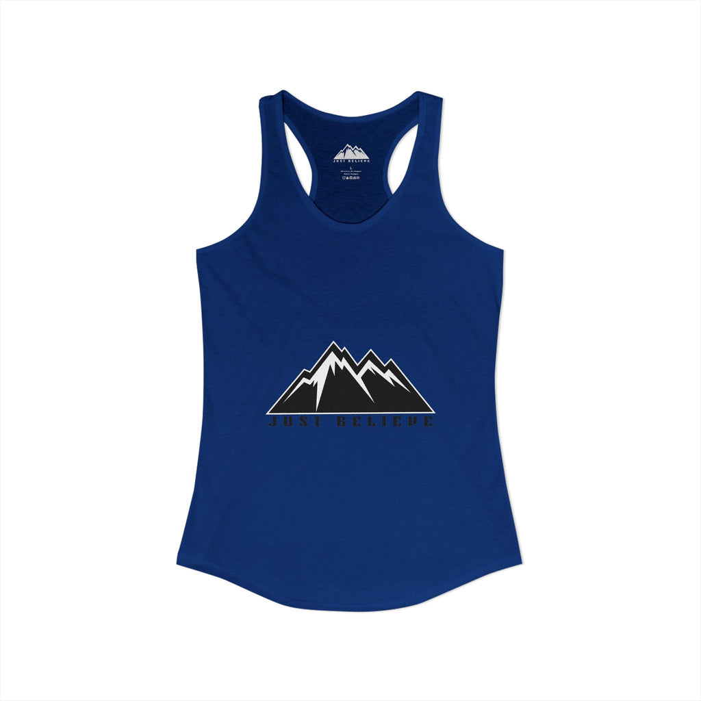 Just Believe Racerback Tank Top — Women's Inspirational Workout Tank