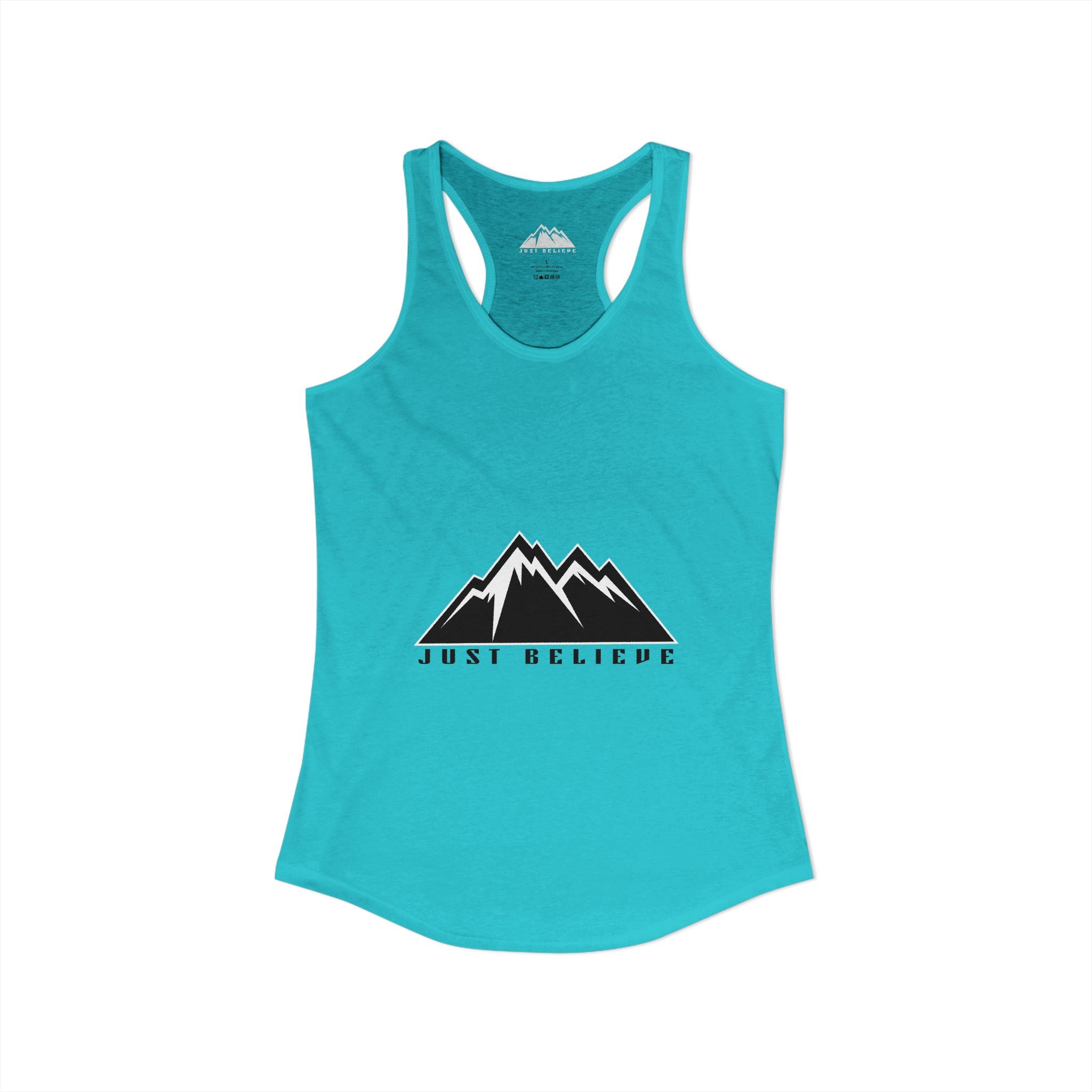 Just Believe Racerback Tank Top — Women's Inspirational Workout Tank
